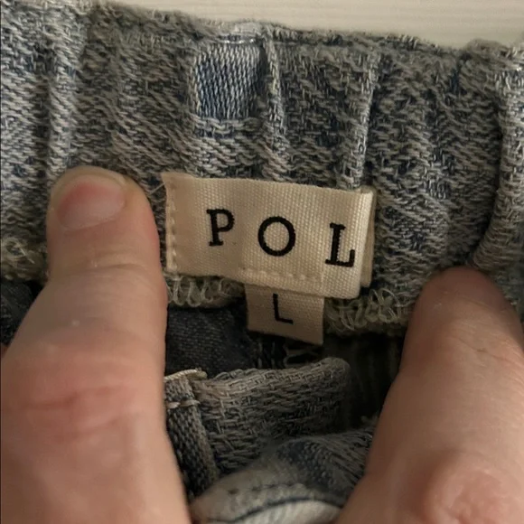 POL Patchwork Maxi Skirt in Blue and Cream - Picture 8 of 11